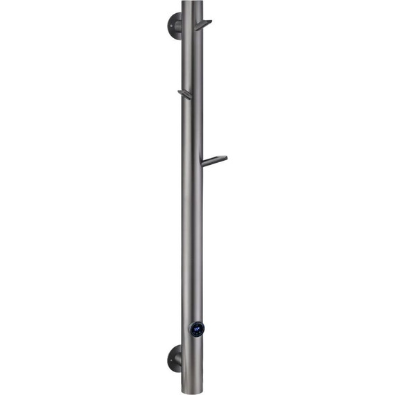 Полотенцесушитель электрический Boheme Uno П1 1300x200 мм 724-GM, gun metal, Цвет производителя: gun metal фото 