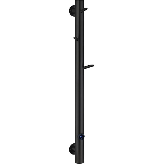 Полотенцесушитель электрический Boheme Uno П1 1300x200 мм 724-B, чёрный матовый, Цвет производителя: чёрный матовый фото 