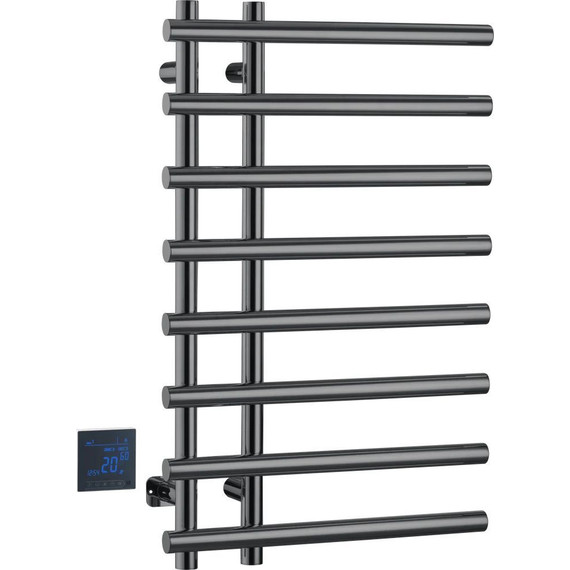 Полотенцесушитель электрический Boheme Venturo П8 100x800 мм 722-SGM, shine gun metal, Цвет производителя: shine gun metal фото 