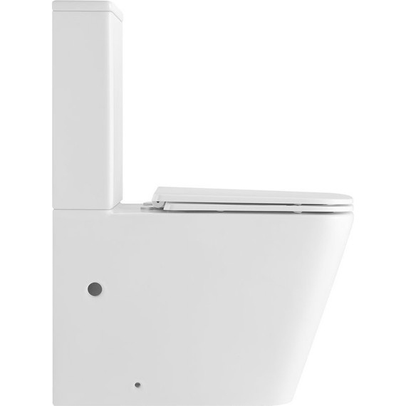 Унитаз-компакт безободковый Тритон Corso CO-3006 с тонкой крышкой микролифт (система смыва торнадо) фото 10