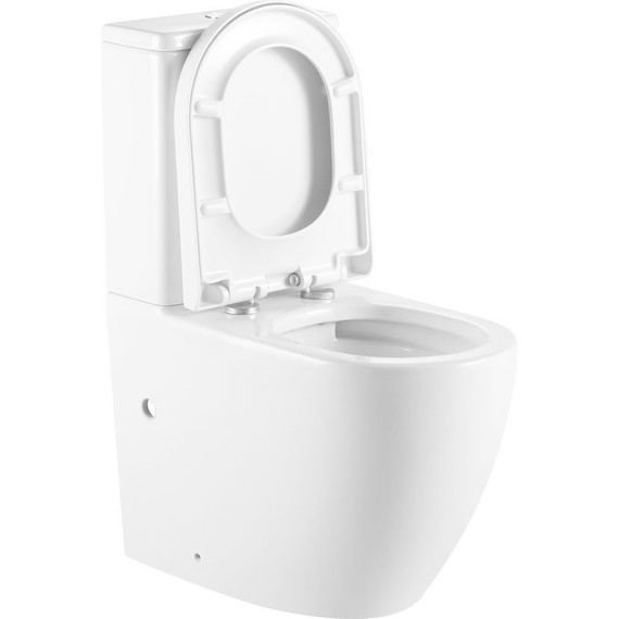 Унитаз-компакт безободковый Тритон Corso CO-3806 с крышкой микролифт (система смыва торнадо) фото 3