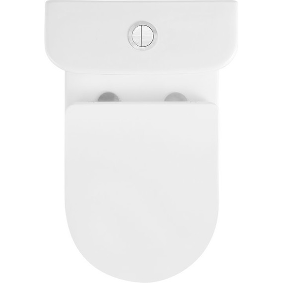 Унитаз-компакт безободковый Тритон Corso CO-3806 с крышкой микролифт (система смыва торнадо) фото 6