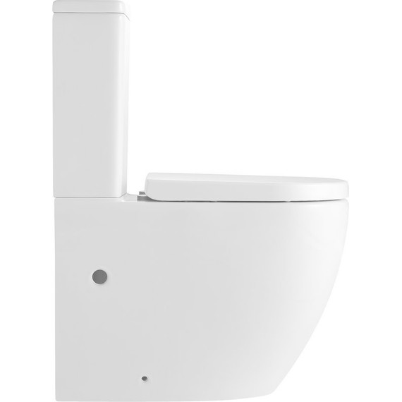 Унитаз-компакт безободковый Тритон Corso CO-3806 с крышкой микролифт (система смыва торнадо) фото 10