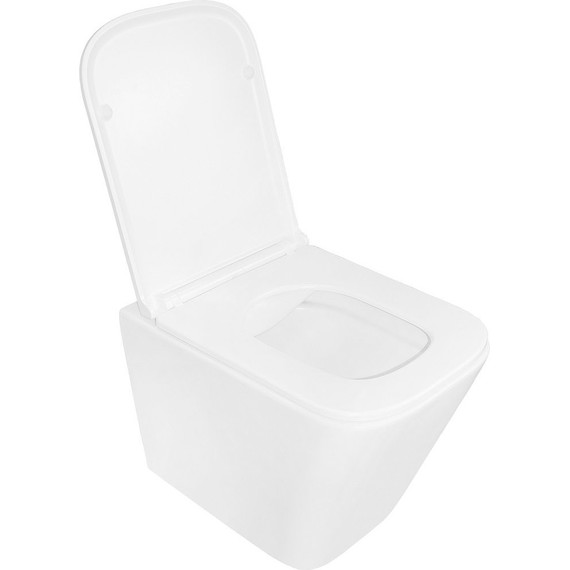 Унитаз подвесной безободковый Azario Pro PRO-002 с тонкой крышкой микролифт фото 2