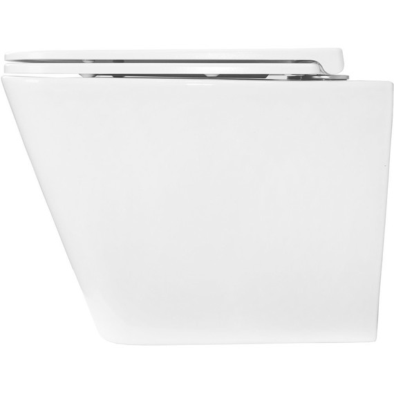 Унитаз подвесной безободковый Azario Pro PRO-002 с тонкой крышкой микролифт фото 7