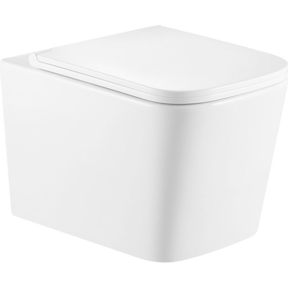 Унитаз подвесной безободковый Тритон Verso 3032 с крышкой микролифт (система смыва торнадо) фото 2