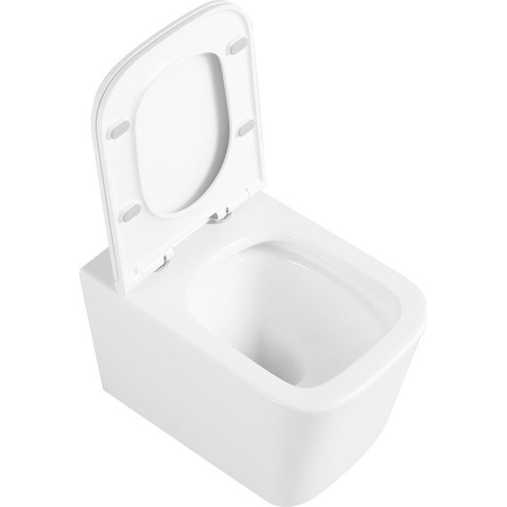 Унитаз подвесной безободковый Тритон Verso 3032 с крышкой микролифт (система смыва торнадо) фото 8