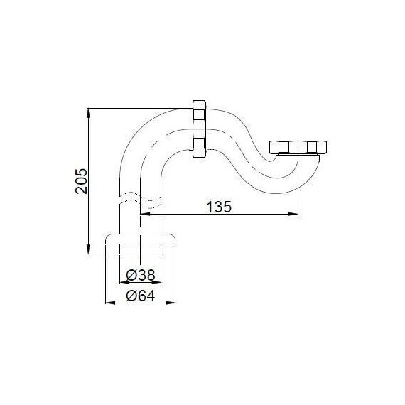 Слив-перелив BelBagno BB567-OVF-CRM, хром - 3 Слив-перелив BelBagno BB567-OVF-CRM, хром фото 3