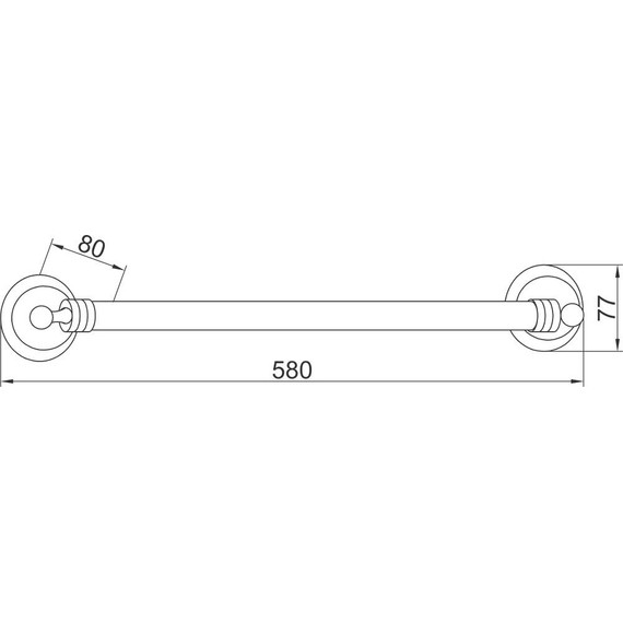 Полотенцедержатель Boheme Hermitage 10321, бронза, Цвет производителя: бронза фото 2
