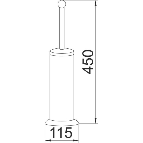Ёршик для унитаза напольный Boheme Medici 10609, бронза фото 2