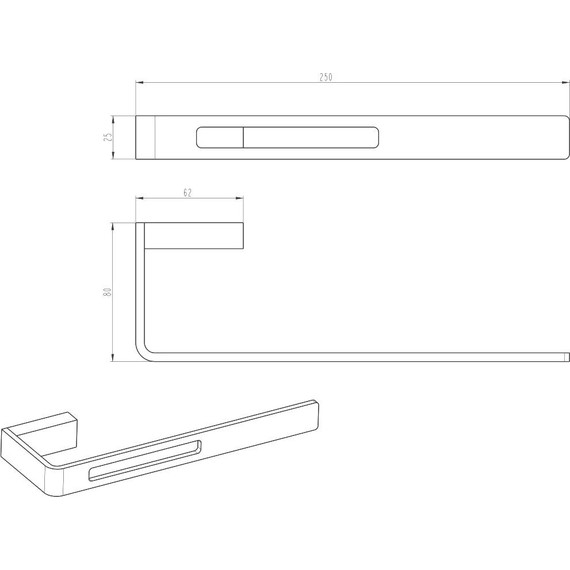 Полотенцедержатель Boheme Q 10945-CR, chrome, Цвет производителя: chrome - 2 Полотенцедержатель Boheme Q 10945-CR, chrome, Цвет производителя: chrome фото 2