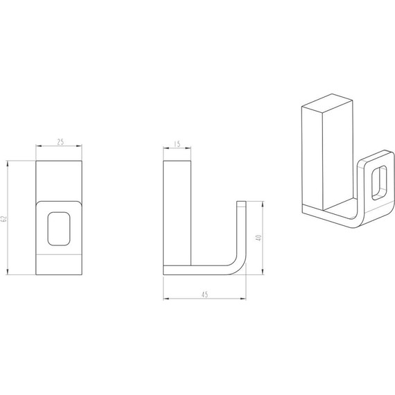 Крючок Boheme Q 10946-G, gold, Цвет производителя: gold - 2 Крючок Boheme Q 10946-G, gold, Цвет производителя: gold фото 2