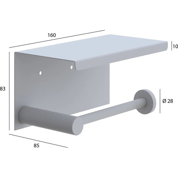 Держатель для туалетной бумаги Boheme Uno 10971-B, чёрный матовый, Цвет производителя: чёрный матовый фото 2