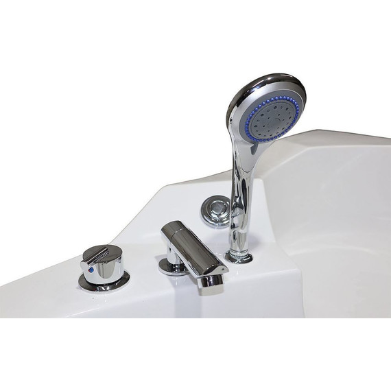 Ванна акриловая угловая Loranto 155х155х75 см , с гидромассажем, для двух персон (CS-831N) фото 7