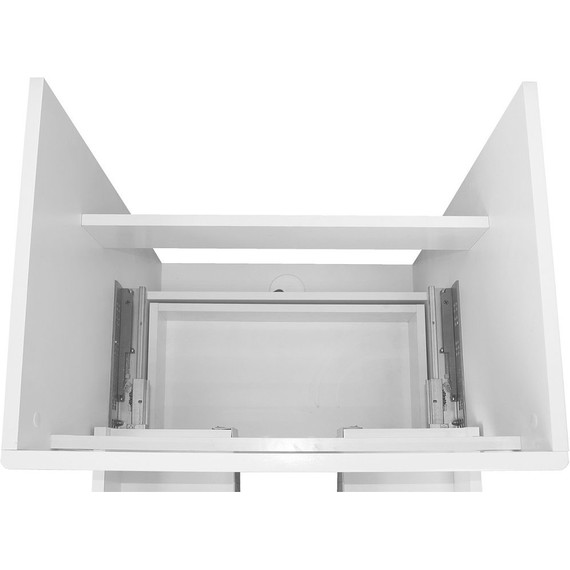 Тумба напольная с раковиной Loranto Арфа 60/2Н см CS00067610 (раковина Миранда 60) белый глянцевый - 4 Тумба напольная с раковиной Loranto Арфа 60/2Н см CS00067610 (раковина Миранда 60) белый глянцевый фото 4