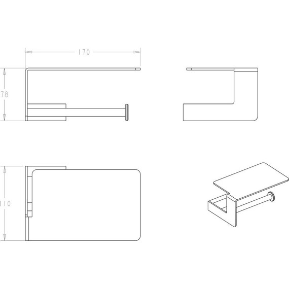 Держатель для туалетной бумаги Boheme Q 10941-CR, chrome, Цвет производителя: chrome фото 2