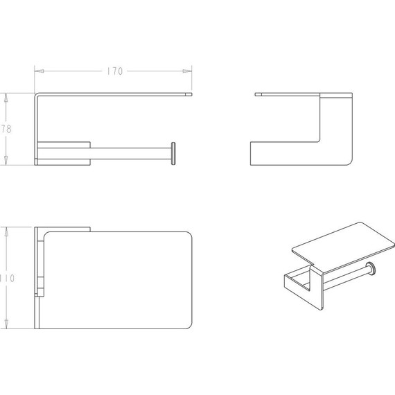 Держатель для туалетной бумаги Boheme Q 10941-G-B, black gold, Цвет производителя: black gold фото 2