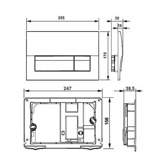 Инсталляция с подвесным унитазом комплект: Laufen Pro rimless ZRU9307615 с подвесным безободковым унитазом, сиденье микролифт, кнопка смыва хром - 4 Инсталляция с подвесным унитазом комплект: Laufen Pro rimless ZRU9307615 с подвесным безободковым унитазом, сиденье микролифт, кнопка смыва хром фото 4