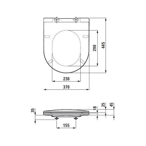 Инсталляция с подвесным унитазом комплект: Laufen Pro rimless ZRU9307615 с подвесным безободковым унитазом, сиденье микролифт, кнопка смыва хром - 5 Инсталляция с подвесным унитазом комплект: Laufen Pro rimless ZRU9307615 с подвесным безободковым унитазом, сиденье микролифт, кнопка смыва хром фото 5