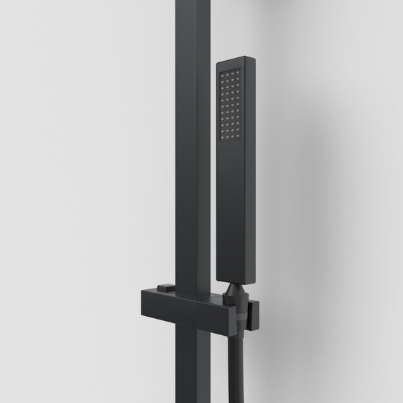 Душевая стойка с термостатом Berges Wasserhaus Kalisto 3S 075024, чёрный матовый фото 5