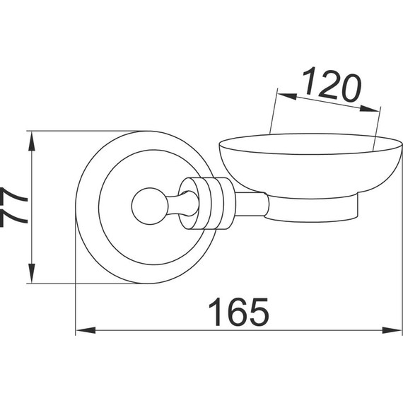 Мыльница Boheme Hermitage 10352, золото, Цвет производителя: золото фото 2