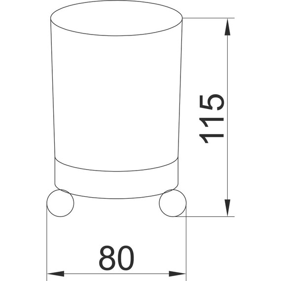 Стакан для зубных щеток Boheme Hermitage 10331, бронза, Цвет производителя: бронза фото 2