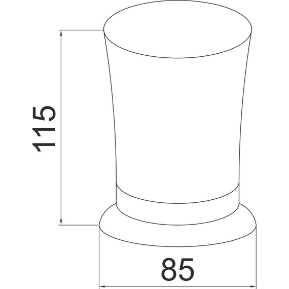 Стакан для зубных щеток Boheme Medici 10612, бронза фото 4