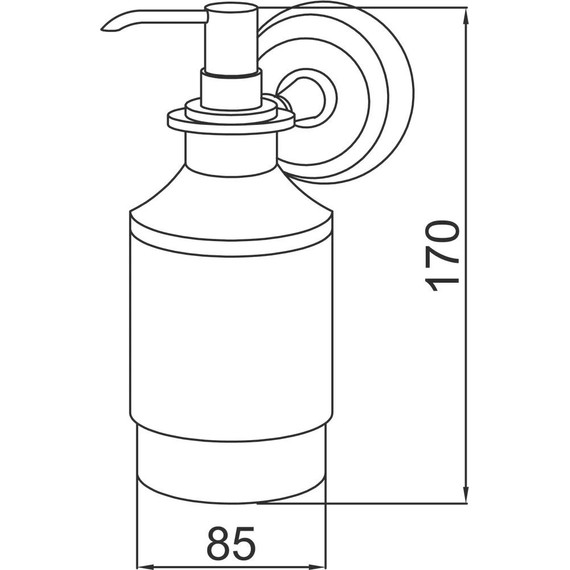 Дозатор для жидкого мыла Boheme Medici 10617, бронза фото 2