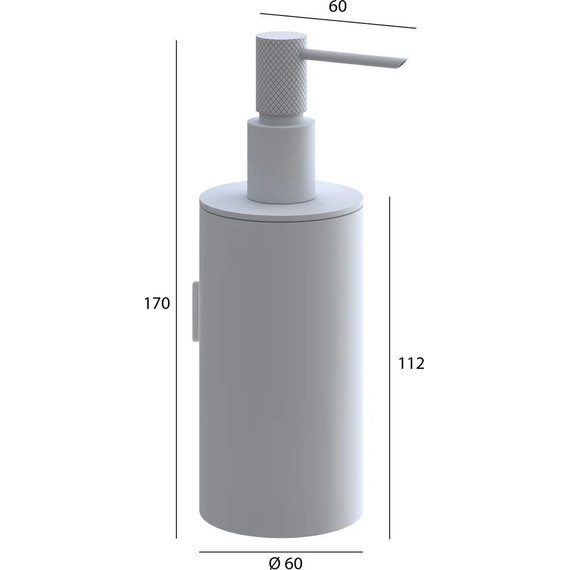 Дозатор для жидкого мыла Boheme Uno 10977-GM, gun metal, Цвет производителя: gun metal фото 2