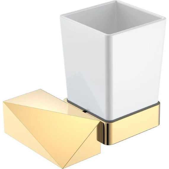 Стакан для зубных щеток Boheme New Venturo 10314-G, gold, Цвет производителя: gold фото 