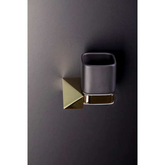 Стакан для зубных щеток Boheme New Venturo 10314-G-B, чёрный/золото, Цвет производителя: чёрный, золото - 2 Стакан для зубных щеток Boheme New Venturo 10314-G-B, чёрный/золото, Цвет производителя: чёрный, золото фото 2