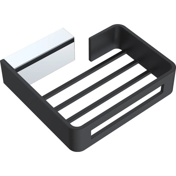Мыльница Boheme Q 10959-CR-B, black chrome, Цвет производителя: black chrome фото 