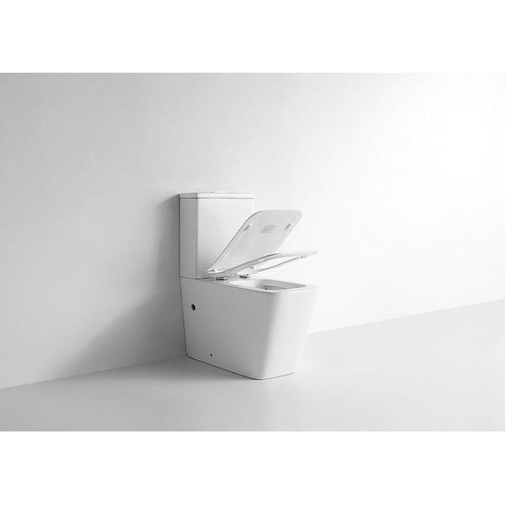 Унитаз-компакт CeramaLux Rimless K2170-1 с крышкой микролифт фото 3