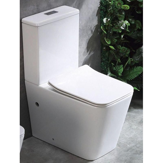 Унитаз-компакт CeramaLux Rimless K2170-1 с крышкой микролифт фото 6