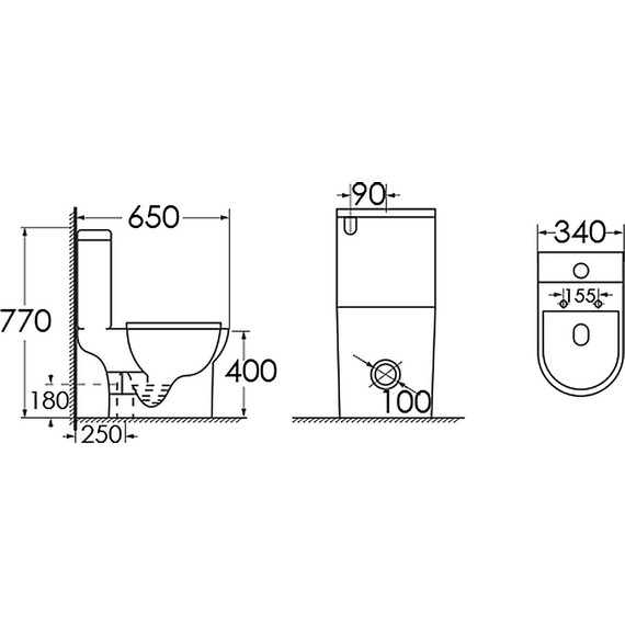Унитаз-компакт безободковый Azario FRETTA Square AZ-1038A N с тонкой крышкой микролифт фото 16