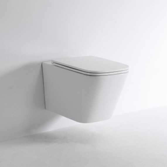 Унитаз подвесной безободковый Tece Spring S 9700996 с тонкой крышкой микролифт (система смыва торнадо) - 3 Унитаз подвесной безободковый Tece Spring S 9700996 с тонкой крышкой микролифт (система смыва торнадо) фото 3