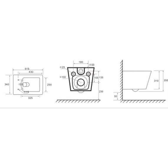 Унитаз подвесной безободковый Tece Spring S 9700996 с тонкой крышкой микролифт (система смыва торнадо) - 4 Унитаз подвесной безободковый Tece Spring S 9700996 с тонкой крышкой микролифт (система смыва торнадо) фото 4