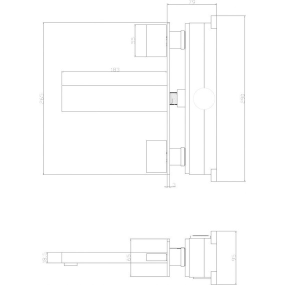 Смеситель для раковины настенный Abber Daheim AF82122 (со скрытой частью), Цвет производителя: хром фото 3