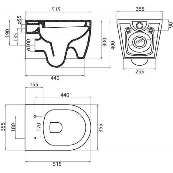 Унитаз подвесной безободковый BelBagno Marino BB105CHR фото 12