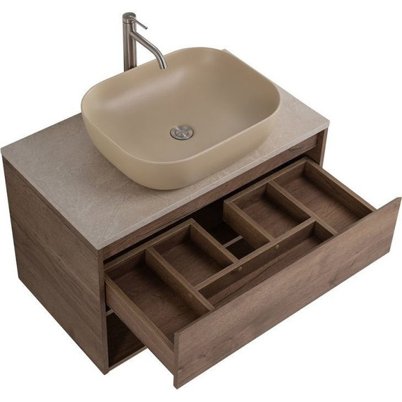 Раковина-чаша BelBagno 50 см BB1302-H316, бежевый матовый фото 6