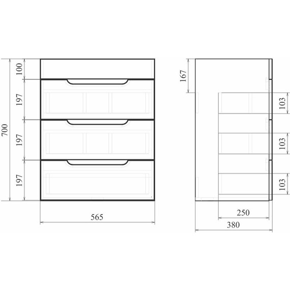 Тумба напольная с раковиной Mirsant Soho quadro 60/2 см с доводчиком, белый - 4 Тумба напольная с раковиной Mirsant Soho quadro 60/2 см с доводчиком, белый фото 4