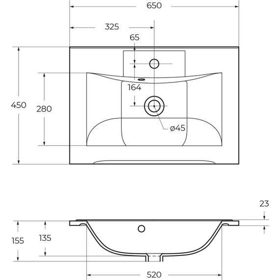 Тумба подвесная с раковиной BelBagno MARINO-650-2C-SO-RW-P 65 см, Rovere Moro - 12 Тумба подвесная с раковиной BelBagno MARINO-650-2C-SO-RW-P 65 см, Rovere Moro фото 12