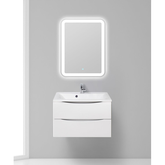 Тумба подвесная с раковиной BelBagno MARINO-750-2C-SO-BO-P 75 см, Bianco Opaco фото 10