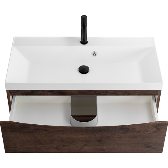 Тумба подвесная с раковиной BelBagno MARINO-900-2C-SO-RW-P 90 см, Rovere Moro - 7 Тумба подвесная с раковиной BelBagno MARINO-900-2C-SO-RW-P 90 см, Rovere Moro фото 7