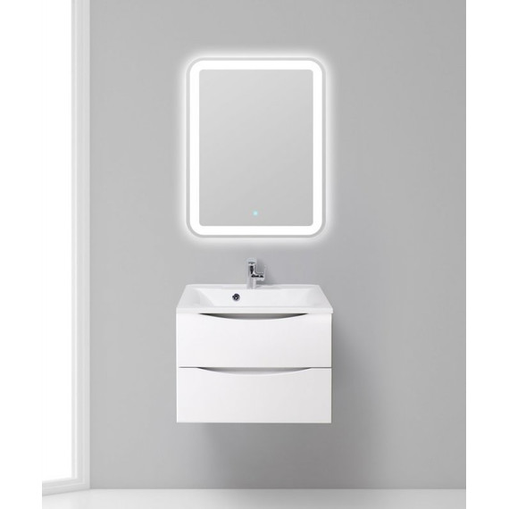 Тумба подвесная с раковиной BelBagno MARINO-650-2C-SO-BL-P 65 см, Bianco Lucido фото 10