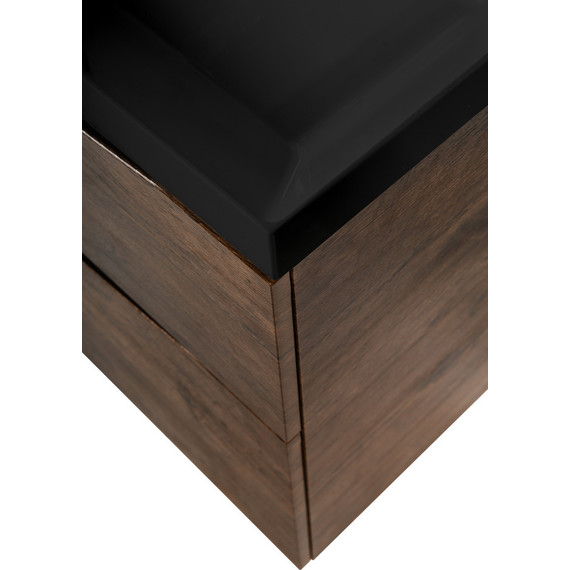 Тумба подвесная с раковиной BelBagno MARINO-H60-900-2C-SO-RW-P 90 см, Rovere Moro (раковина BB900/450-LV-ART-AST-NERO) фото 7