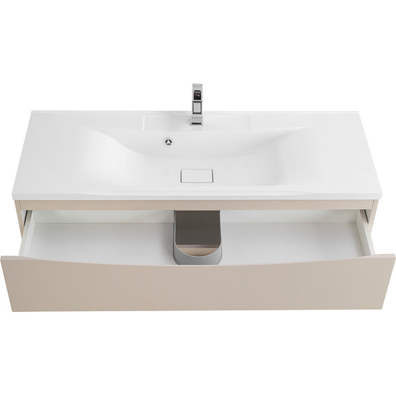 Тумба подвесная с раковиной BelBagno MARINO-1200-2C-SO-CO-P 120 см, Crema Opaco фото 7