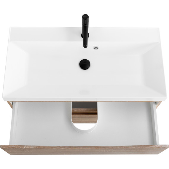 Тумба подвесная с раковиной BelBagno MARINO-900-2C-SO-WO-P 90 см, Rovere Bianco - 4 Тумба подвесная с раковиной BelBagno MARINO-900-2C-SO-WO-P 90 см, Rovere Bianco фото 4