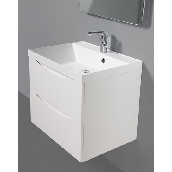Тумба подвесная с раковиной BelBagno MARINO-600-2C-SO-BL-P 60 см, Bianco Lucido - 10 Тумба подвесная с раковиной BelBagno MARINO-600-2C-SO-BL-P 60 см, Bianco Lucido фото 10