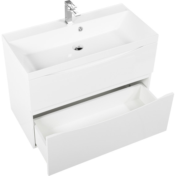 Тумба подвесная с раковиной BelBagno MARINO-H60-800-2C-SO-BL-P 80 см, Bianco Lucido - 4 Тумба подвесная с раковиной BelBagno MARINO-H60-800-2C-SO-BL-P 80 см, Bianco Lucido фото 4